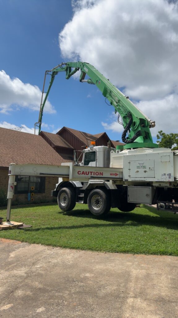 CapRock Roofing & Construction crew completing a roof installation in Buffalo, Texas